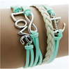 Leather Jewelry Bracelet Multi Double Layer Infinite