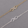 18K Gold Bracelet CZ Silver Infinite Friendship Bracelets