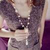 Charms Temperament Pearl Flower Necklace