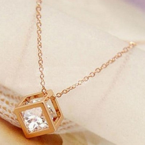 Austria Zircon Crystal Transparent Necklaces