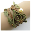 Leather Jewelry Bracelet Multi Double Layer Infinite