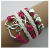 Leather Jewelry Bracelet Multi Double Layer Infinite