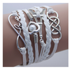 Leather Jewelry Bracelet Multi Double Layer Infinite