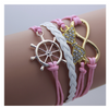 Leather Jewelry Bracelet Multi Double Layer Infinite