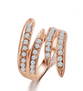 Romantic Classic Crystal Tissue Geometry Party Finger Ring