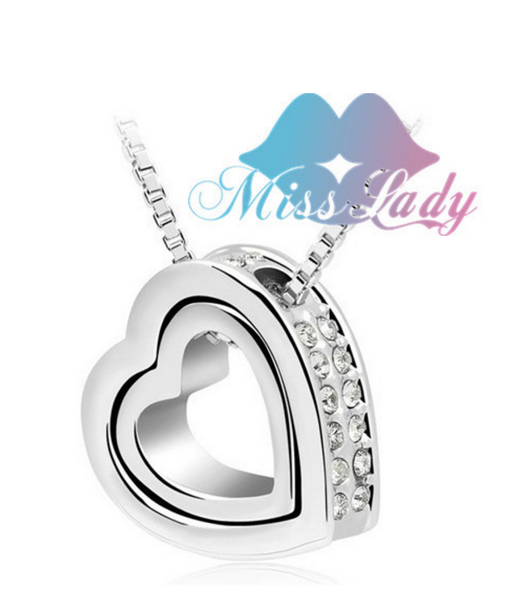 Austrian Crystal Jewelry Brand Design Heart Necklace