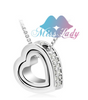 Austrian Crystal Jewelry Brand Design Heart Necklace