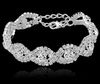 Luxury Crystal Rhinestone Femme Bridal Wedding Bracelets