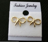 Tiny Uniuqe Tape Knot Earrings