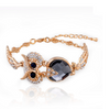 Gold Plating Owl Crystal Bracelets