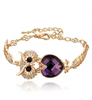 Gold Plating Owl Crystal Bracelets