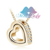 Austrian Crystal Jewelry Brand Design Heart Necklace