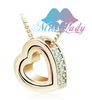 Austrian Crystal Jewelry Brand Design Heart Necklace