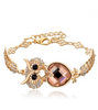 Gold Plating Owl Crystal Bracelets