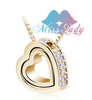 Austrian Crystal Jewelry Brand Design Heart Necklace